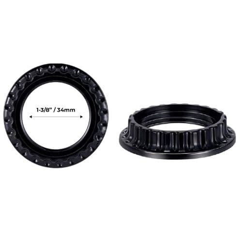 EURO to US Lampshade Reducer Ring Pair 34mm (1 3/8")