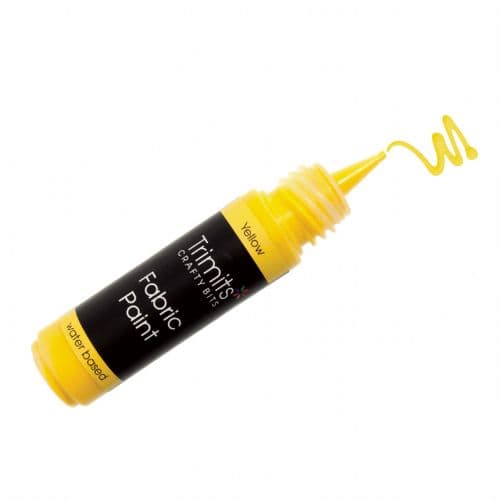 Fabric Paint Pen x5 (Yellow) 20ml