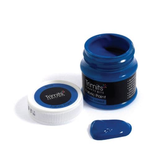 Fabric Paint Pot - (Blue) 50ml x 3