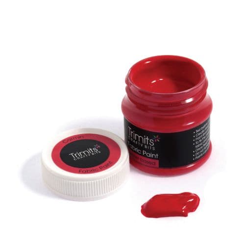 Fabric Paint Pot - (Carmin) 50ml x 3