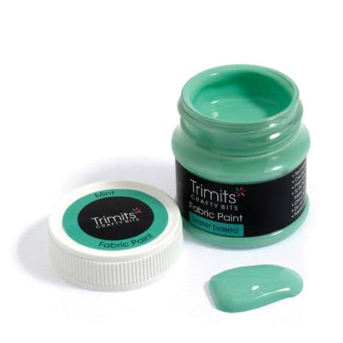 Fabric Paint Pot - (Mint) 50ml x 3