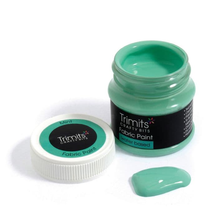 Fabric Paint Pot - (Mint) 50ml x 3