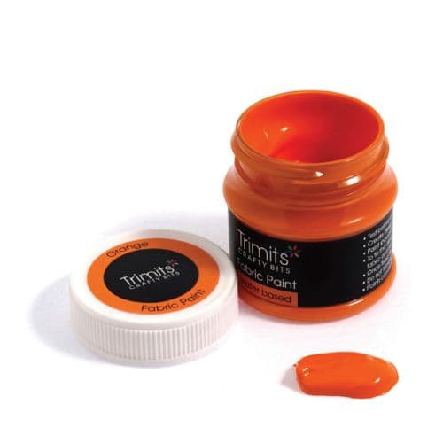 Fabric Paint Pot - (Orange) 50ml x 3