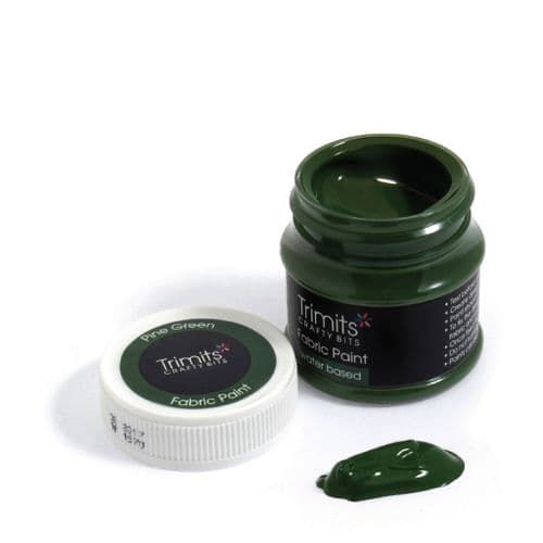 Fabric Paint Pot - (Pine Green) 50ml x 3