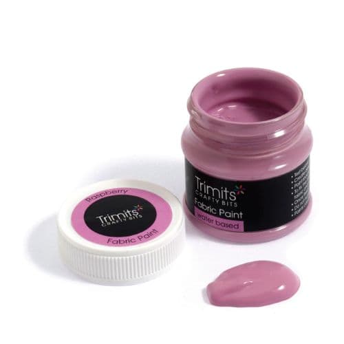 Fabric Paint Pot - (Raspberry) 50ml x 3