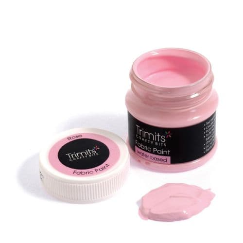 Fabric Paint Pot - (Rose) 50ml x 3