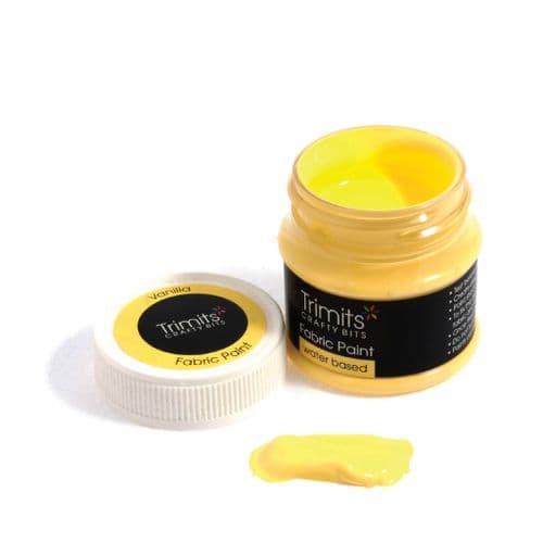 Fabric Paint Pot - (Vanilla) 50ml x 3