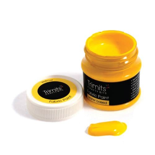 Fabric Paint Pot - (Yellow) 50ml x 3