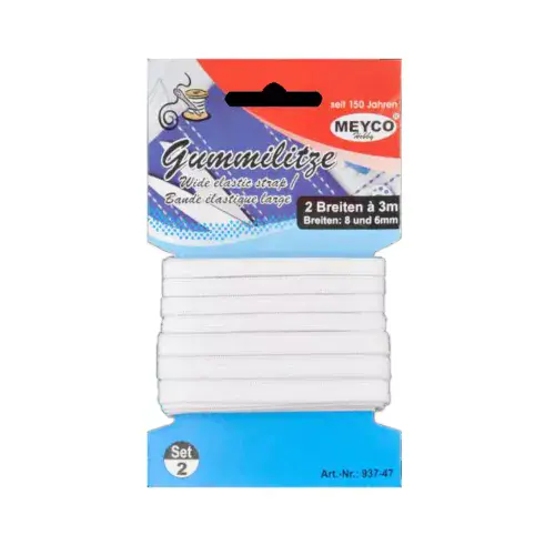 Flat Elastic Cord 6mm and 8mm