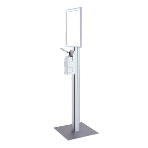 Freestanding Sanitiser Dispenser  with A3 Snap Frame Display
