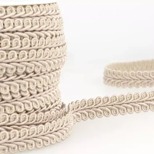 Gimp Braid Trim - Beige 20m x 15mm