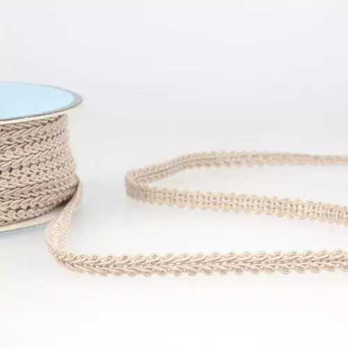 Gimp Braid Trim - Beige 25m x 6mm
