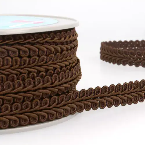 Gimp Braid Trim - Brown 20m x 15mm