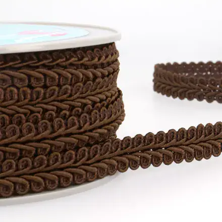 Gimp Braid Trim - Brown 20m x 15mm