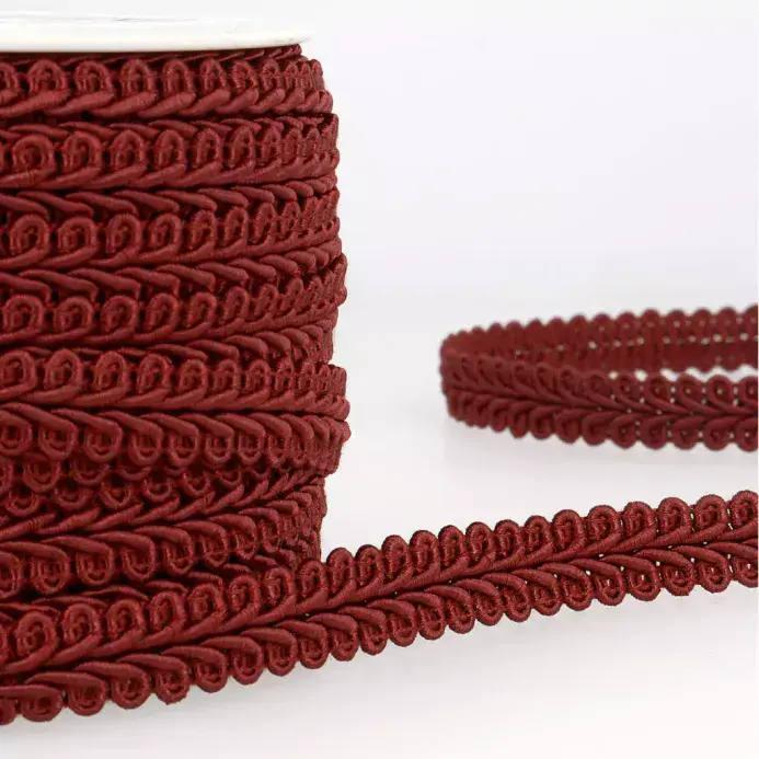 Gimp Braid Trim | Burgundy | 20m x 15mm | Dannells