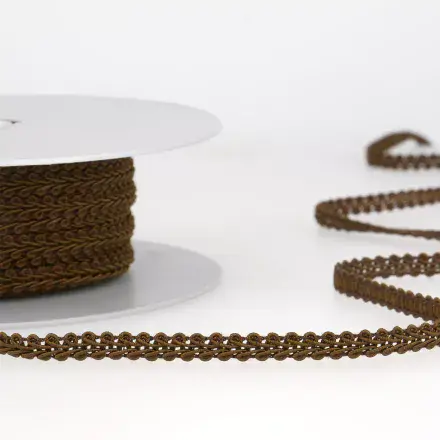 Gimp Braid Trim - Coffee Brown 25m x 6mm