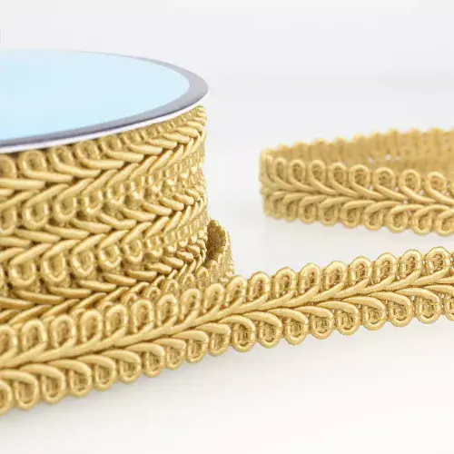 Gimp Braid Trim - Dark Beige 20m x 15mm