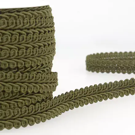 Gimp Braid Trim - Dark Khaki 20m x 15mm