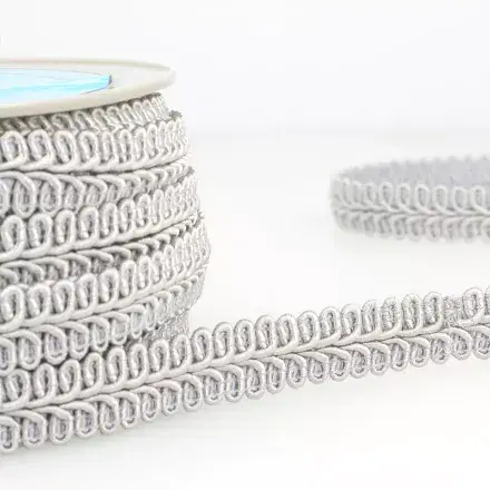 Gimp Braid Trim - Grey 20m x 15mm