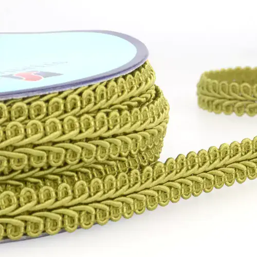 Gimp Braid Trim - Khaki 20m x 15mm