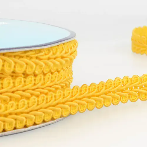 Gimp Braid Trim - Lemon Yellow 20m x 15mm