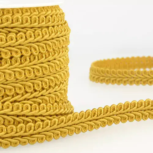 Gimp Braid Trim - Mustard 20m x 15mm