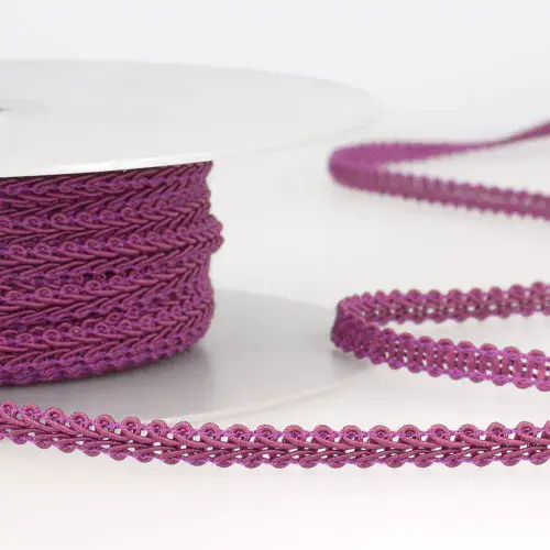 Gimp Braid Trim - Prune 25m x 6mm
