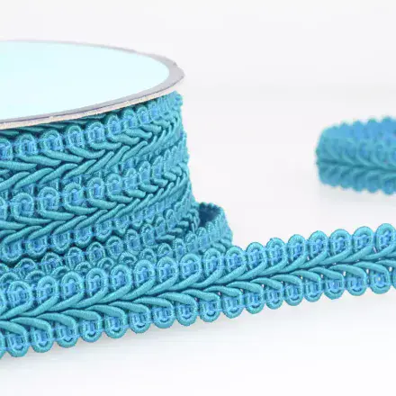 Gimp Braid Trim - Turquoise Blue 20m x 15mm