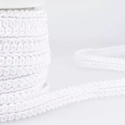 Gimp Braid Trim - White 20m x 15mm