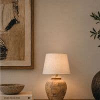 Ginger Jar Table Lamp - Mango Wood - Small - 265mm High