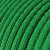 Glossy Grass Green 3-Core Textile Cable