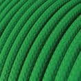 Glossy Grass Green 3-Core Textile Cable