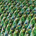 Glossy Green Pixel Palette 3-Core Textile Cable