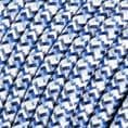 Glossy Turquoise Pixel Palette 3-Core Textile Cable