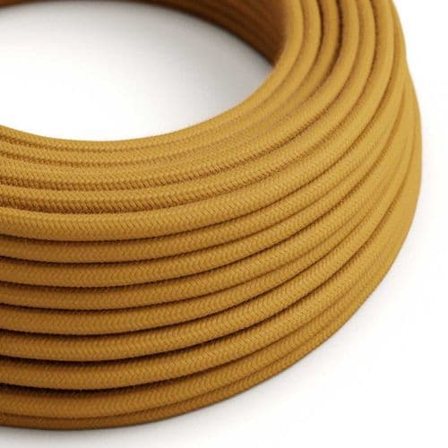 Golden Honey Cotton 3-Core Textile Cable
