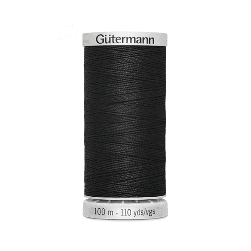 Gutermann Extra-Upholstery Thread - 100m - 100% Polyester - Black