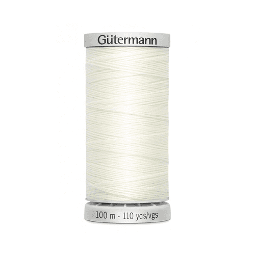 Gutermann Extra-Upholstery Thread - 100m - 100% Polyester - White