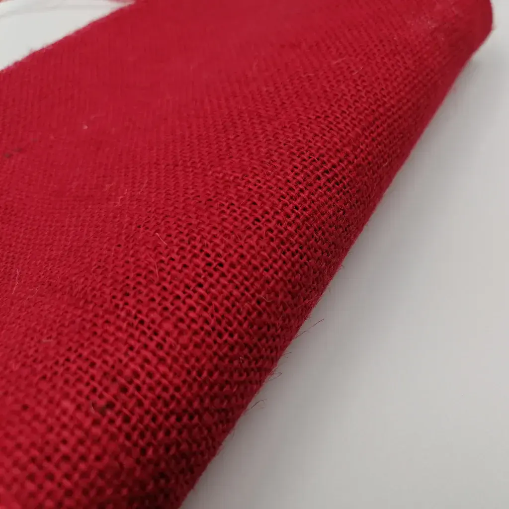 Hessian Fabric - Ruby 924 - 120cm ID: 9082