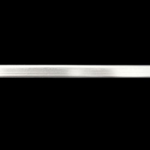 Hockey Stick Decorative Metallic Trim Moulding - 7mm Metallic Silver