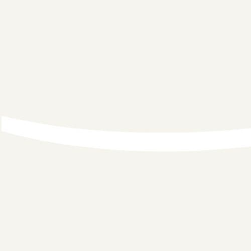 Hockey Stick Decorative Metallic Trim Moulding - 7mm  White