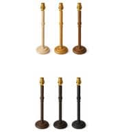 June  Candlestick Table Lamp -  Mango Wood - 440mm High