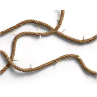 Jute Rope Battery Operated 20 LED String Lights - 2 Metre + Timer | Dannells
