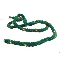 Jute Rope Green Battery Operated 22 LED String Lights - 2m + Timer ...