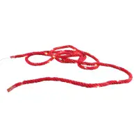 Jute Rope Red Battery Operated 33 LED String Lights 330cm + Timer | Dannells