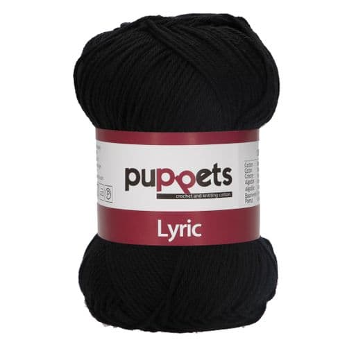 Knitting Yarn - (Black) 50g (150m)
