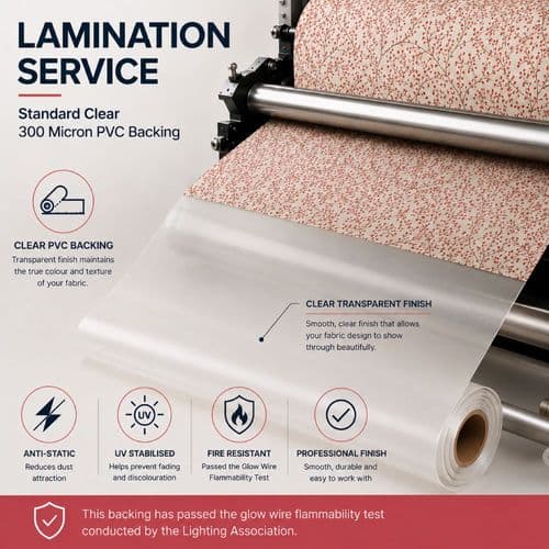 Lamination Service - Standard Clear  PVC