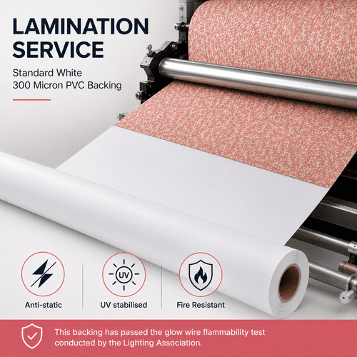 Lamination Service - Standard White PVC