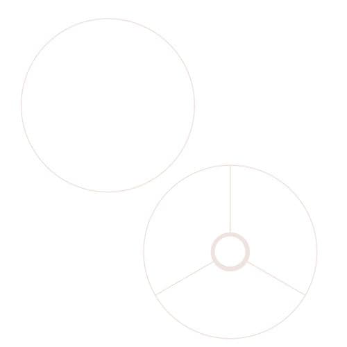 Lampshade Frames / Ring Sets - Imperial Sizes