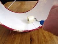 Lampshade Makers Tool Pack - Scissors, Seam Roller, Fabric Squeegee, 12 Roll Edge Tools