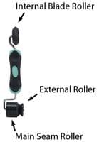 Lampshade Seam Roller with  3 in 1 Roll Edge Tool